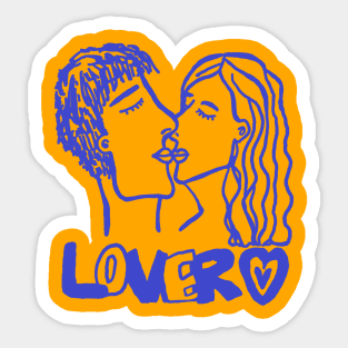 the lovers Sticker